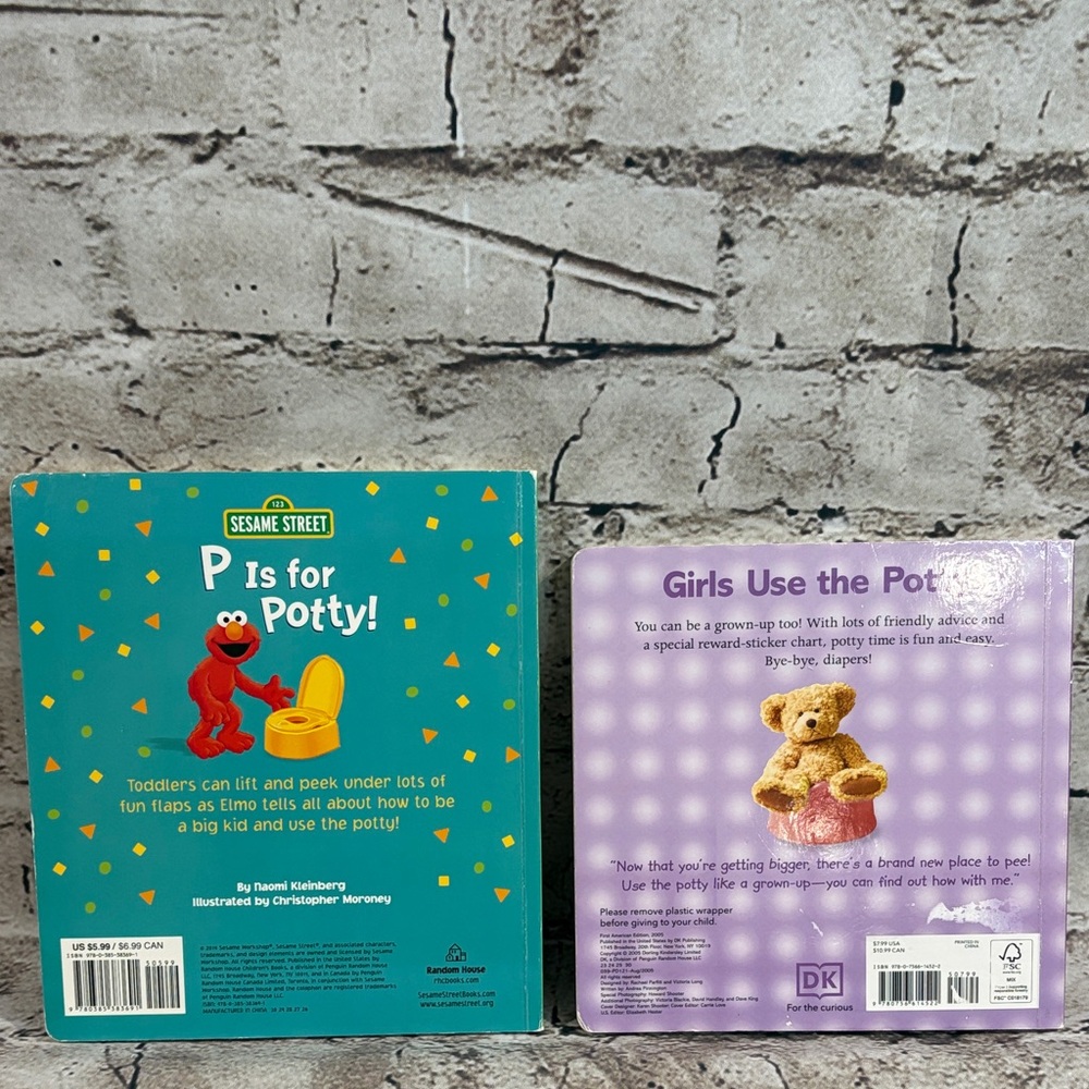 Sesame Street P is for Potty! And Girls Use the Potty! Book Bundle - Picture 2 of 16